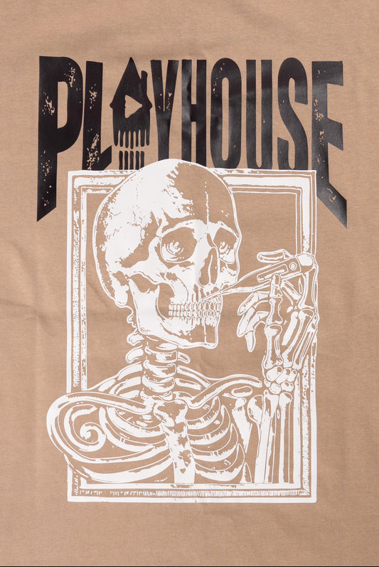 PLAYHOUSE crew-neck T-shirt (Beige)