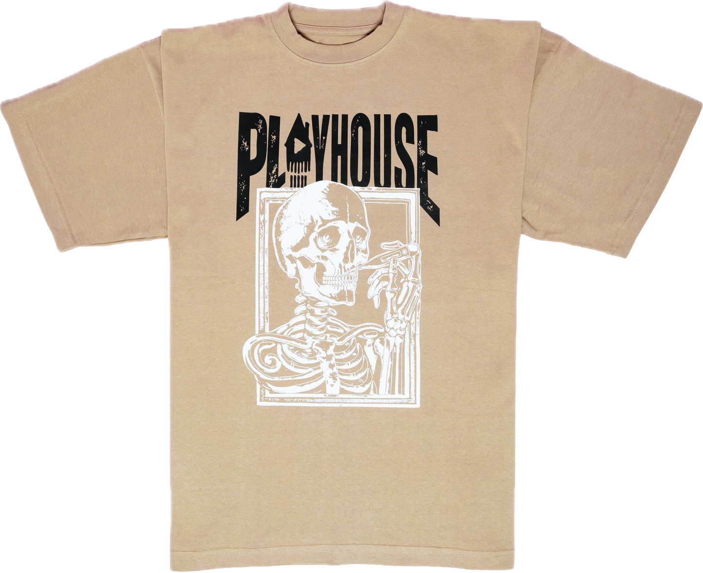 PLAYHOUSE crew-neck T-shirt (Beige)