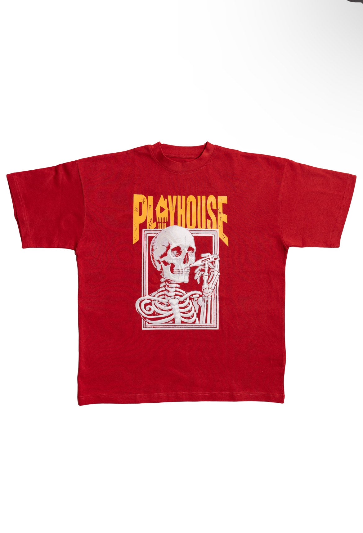 PLAYHOUSE crew-neck T-shirt (RED)
