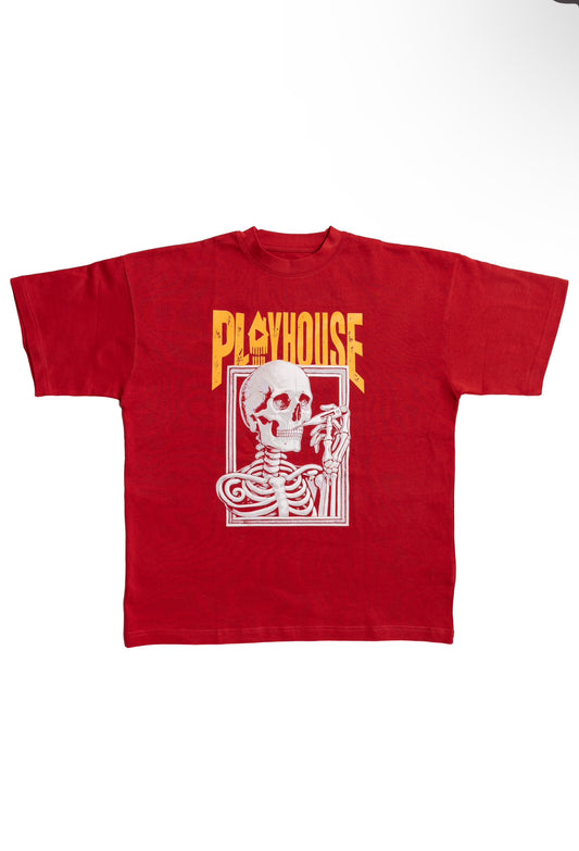 PLAYHOUSE crew-neck T-shirt (RED)